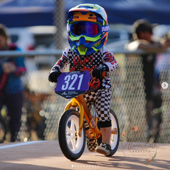 Tiny rider at the NT Territory Championships start gate